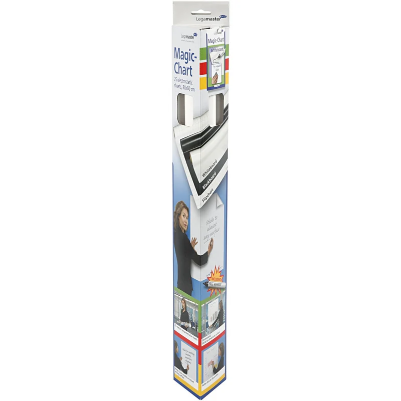 Whiteboard Folie, L 80 cm, B 60 cm, Weiß, 25 Bl./ 1 Rolle [HOB-28245]