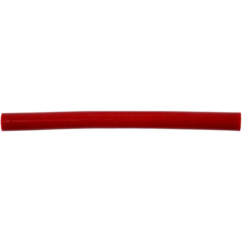 Siegelwachsstange, L 10 cm, D 8 mm, Rot, 6 Stk/ 1 Pck [HOB-27023]