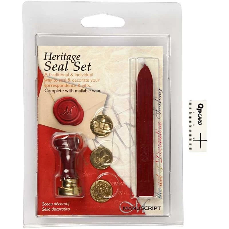 Siegel-Einsteigerset, Krone, Blume, franz.Lilie, D 18 mm, 1 Set [HOB-27021]