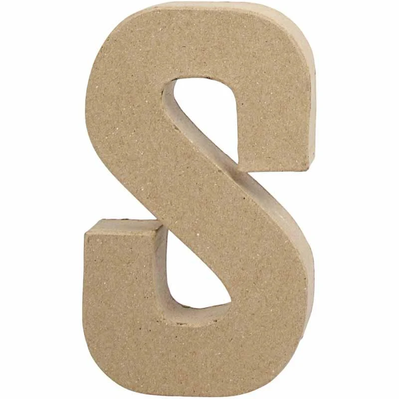 Buchstabe, S, H 20,3 cm, B 11,4 cm, Dicke 2,6 cm, 1 Stk [HOB-26618]