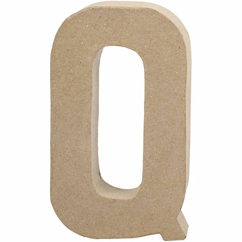 Buchstabe, Q, H 20,3 cm, B 11,5 cm, Dicke 2,5 cm, 1 Stk [HOB-26616]