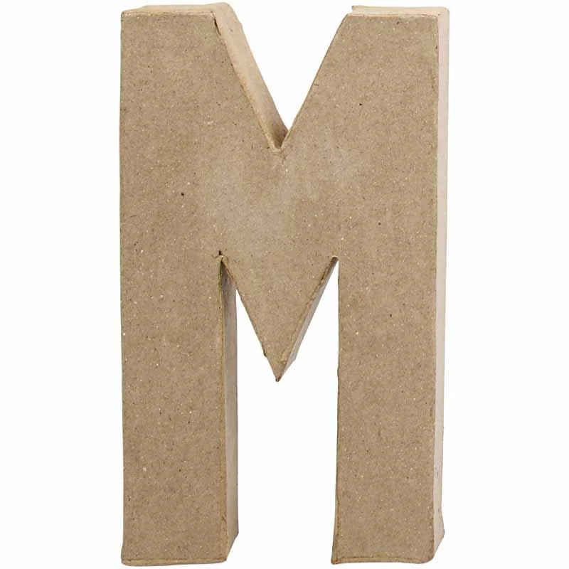 Buchstabe, M, H 20,5 cm, B 12 cm, Dicke 2,5 cm, 1 Stk [HOB-26612]