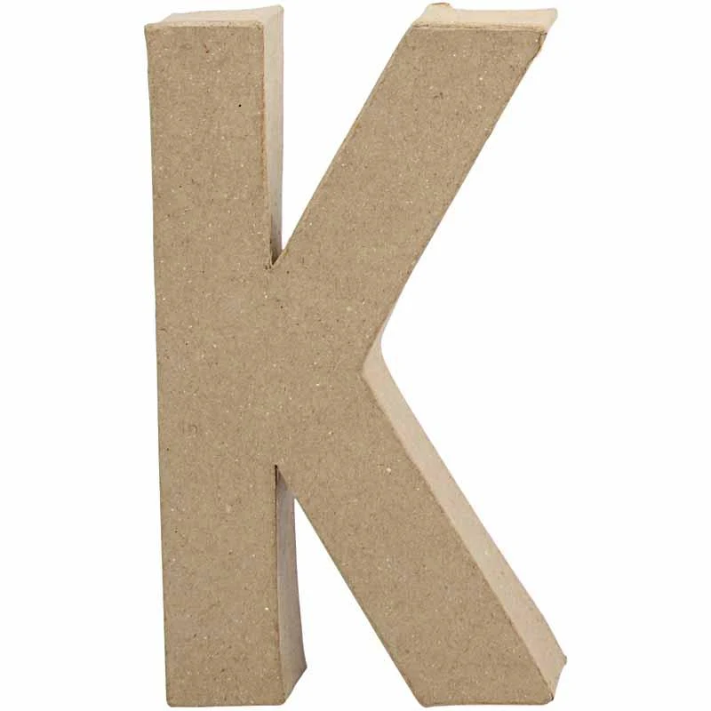 Buchstabe, K, H 20,3 cm, B 11,5 cm, Dicke 2,5 cm, 1 Stk [HOB-26610]