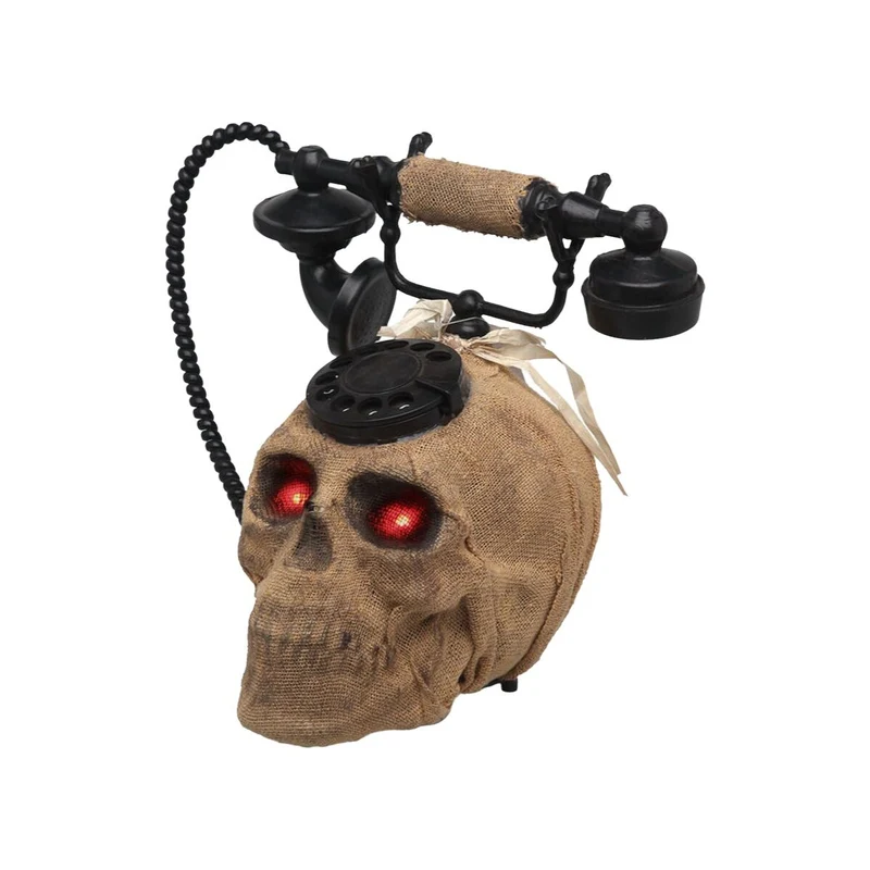 Halloween Decorations Skull Telephone