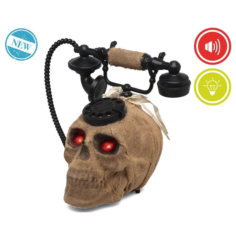 Halloween Decorations Skull Telephone