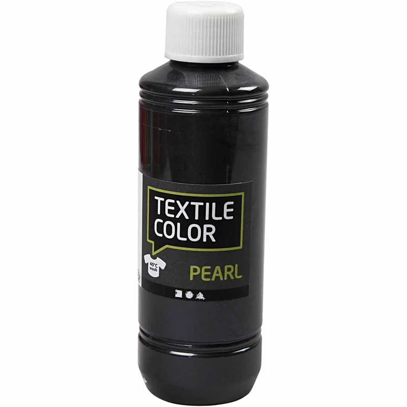 Textilfarbe, Perlmutt, Grau, 250ml/ 1 Fl. [HOB-33739]
