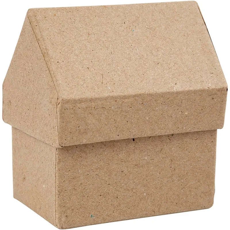Schachteln in Hausform, H 10,5 cm, Größe 6x8,5 cm, 4 Stk/ 1 Pck [HOB-264680]