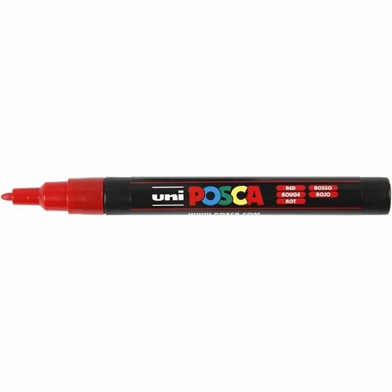 Posca Marker , Nr. PC-3M, Strichstärke 0,9-1,3 mm, fein, Sortierte Farben, 12 Stk/ 1 Pck [HOB-274900]