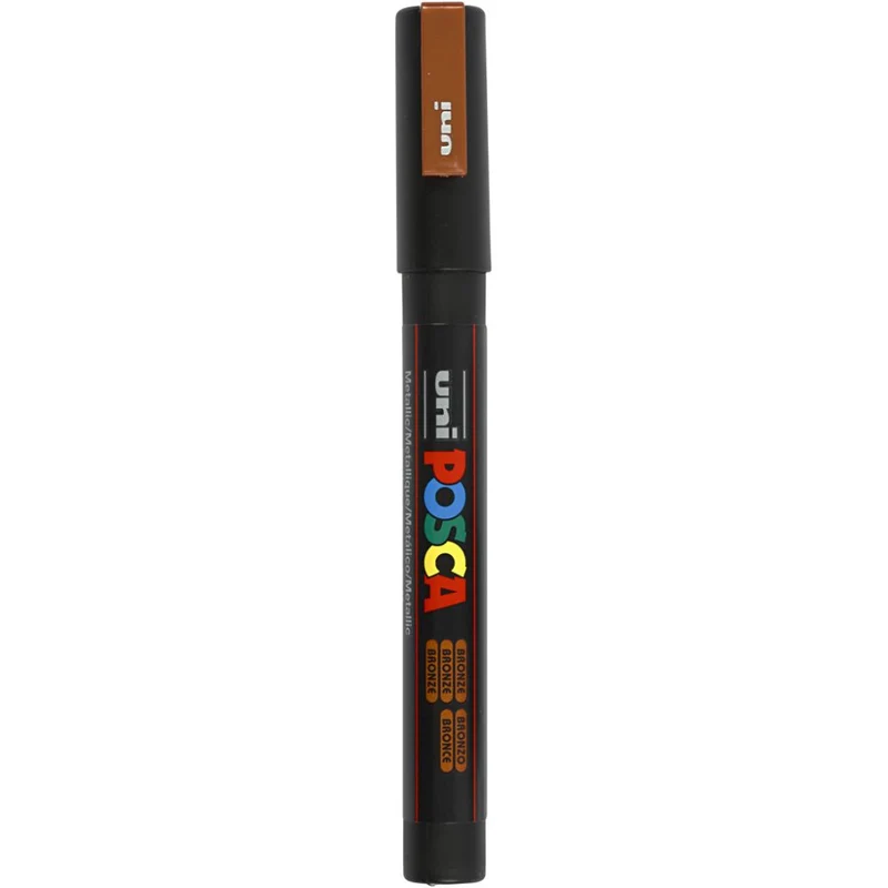 Posca Marker , Nr. PC-3M, Strichstärke 0,9-1,3 mm, fein, Bronze, 1 Stk [HOB-274820]