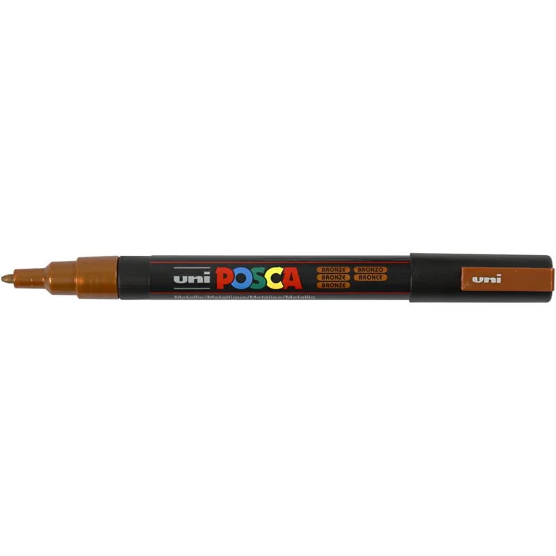 Posca Marker , Nr. PC-3M, Strichstärke 0,9-1,3 mm, fein, Bronze, 1 Stk [HOB-274820]