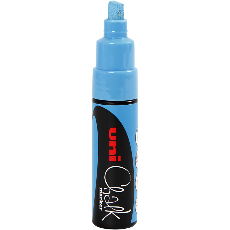 Kreide-Marker, Strichstärke 8 mm, Hellblau, 1 Stk [HOB-279957]
