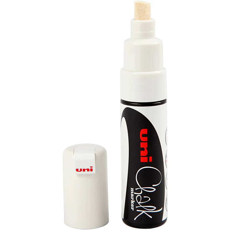 Kreide-Marker, Strichstärke 8 mm, Weiß, 1 Stk [HOB-279911]