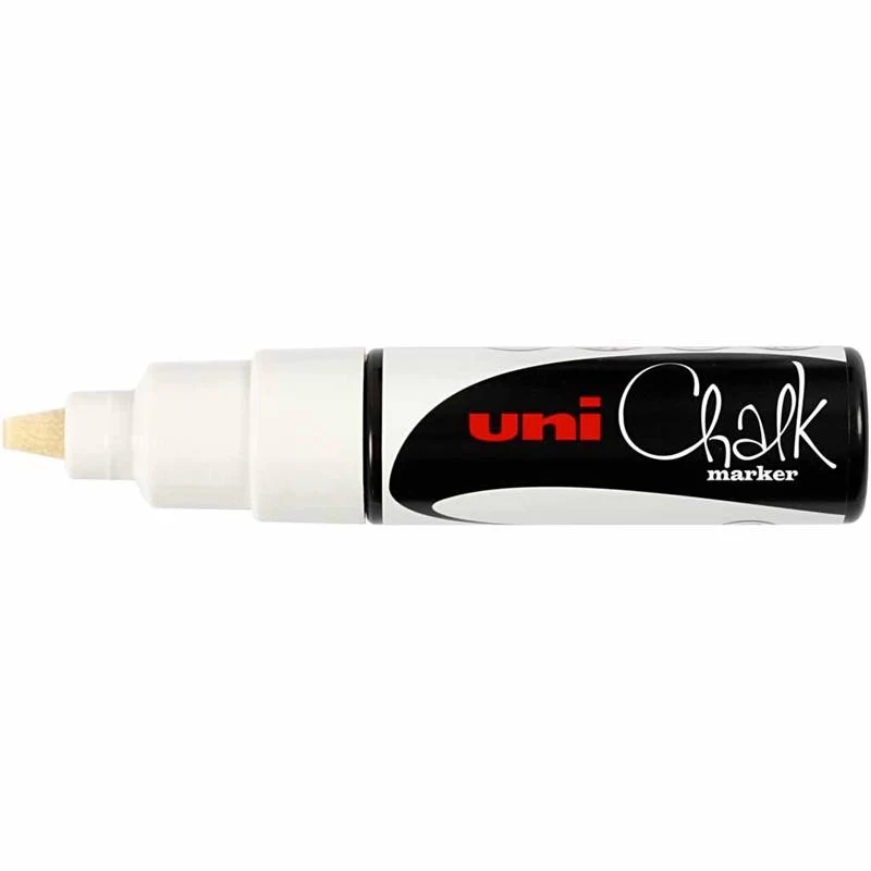 Kreide-Marker, Strichstärke 8 mm, Weiß, 1 Stk [HOB-279911]