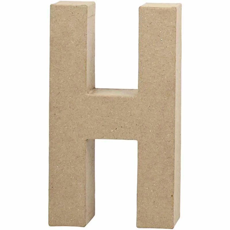 Buchstabe, H, H 20,2 cm, B 11,2 cm, Dicke 2,5 cm, 1 Stk [HOB-26607]