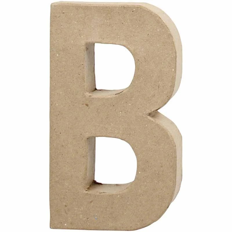 Buchstabe, B, H 20,5 cm, B 11,5 cm, Dicke 2,5 cm, 1 Stk [HOB-26601]