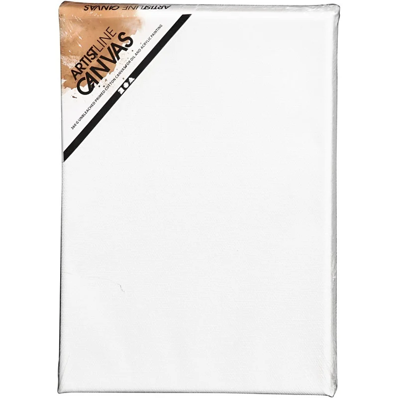 Leinwand, T 1.6 cm, Größe 18x24 cm, 360 g, Weiß, 10 Stk/ 1 Pck [HOB-25703]