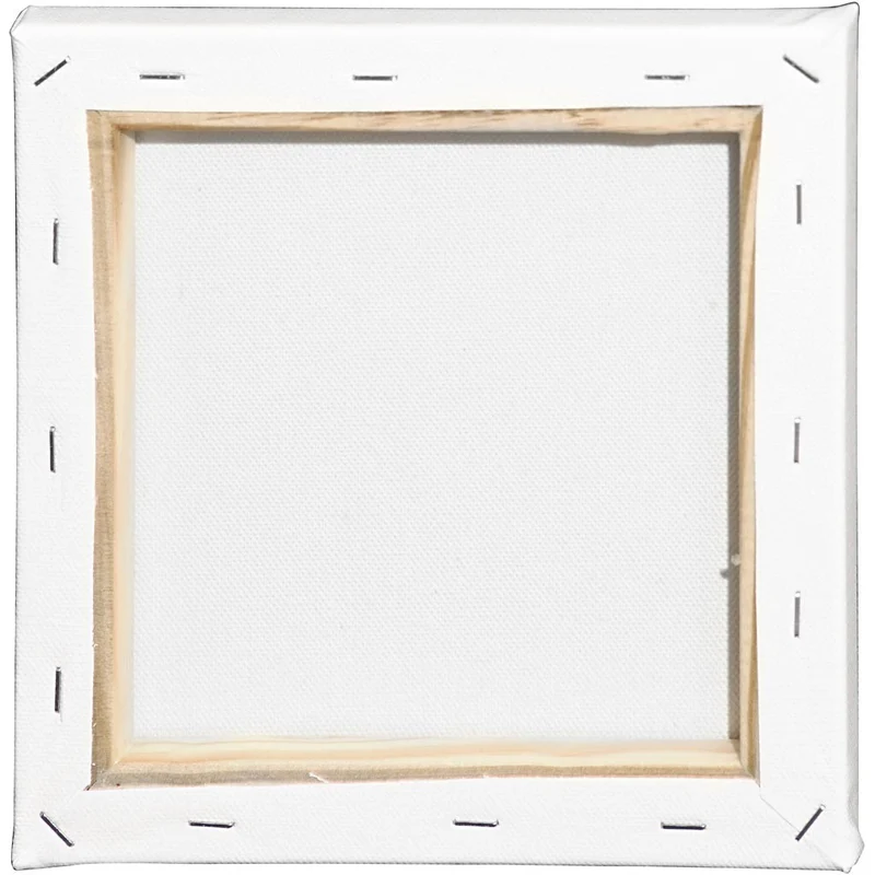 Leinwand, T 1.6 cm, Größe 20x20 cm, 360 g, Weiß, 10 Stk/ 1 Pck [HOB-25702]