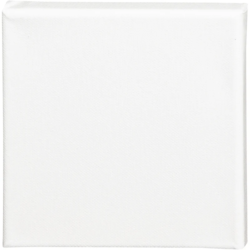 Leinwand, T 1.6 cm, Größe 15x15 cm, 360 g, Weiß, 1 Stk [HOB-257010]
