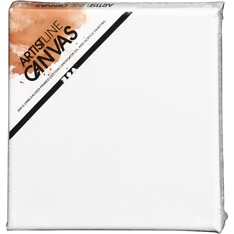Leinwand, T 1.6 cm, Größe 15x15 cm, 360 g, Weiß, 1 Stk [HOB-257010]