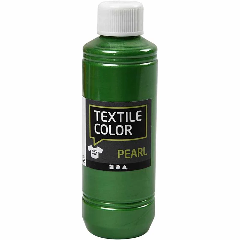 Textilfarbe, Perlmutt, Brillantgrün, 250 ml/ 1 Fl. [HOB-33726]