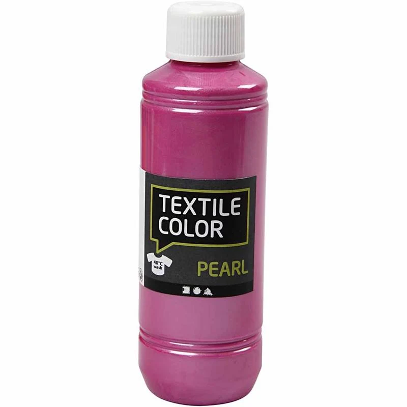 Textilfarbe, Perlmutt, Zyklam, 250 ml/ 1 Fl. [HOB-33717]