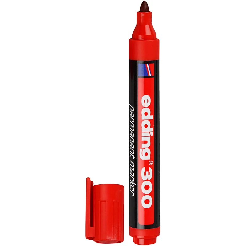 Edding 300 Marker, Strichstärke 1,5-3 mm, Rot, 1 Stk [HOB-25021]
