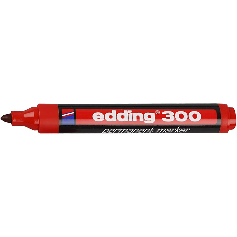Edding 300 Marker, Strichstärke 1,5-3 mm, Rot, 1 Stk [HOB-25021]