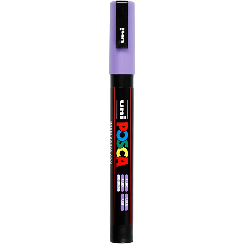 Posca Marker , Nr. PC-3M, Strichstärke 0,9-1,3 mm, fein, Flieder, 1 Stk [HOB-274058]