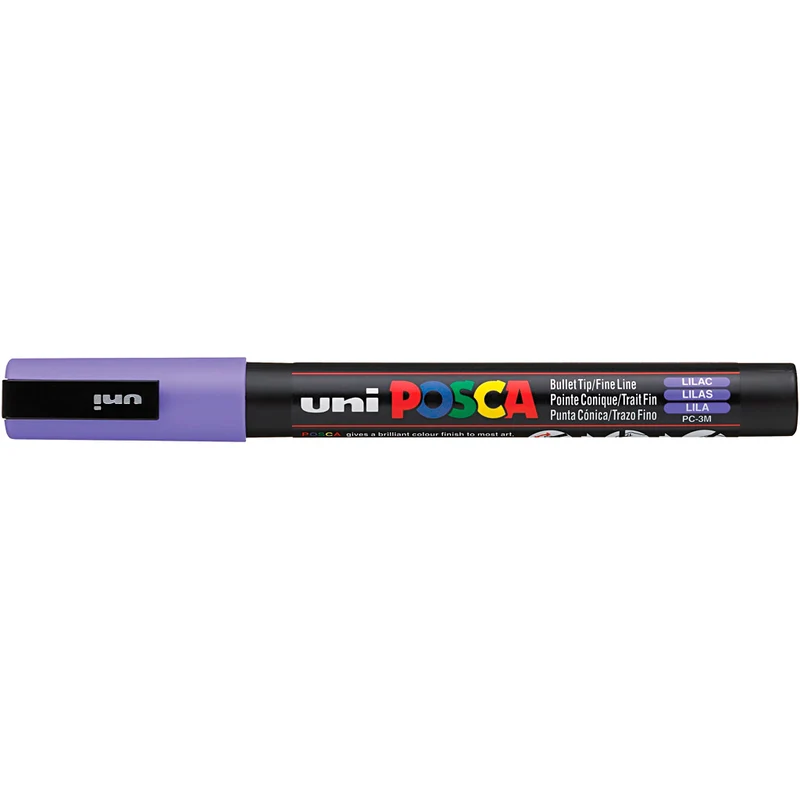 Posca Marker , Nr. PC-3M, Strichstärke 0,9-1,3 mm, fein, Flieder, 1 Stk [HOB-274058]