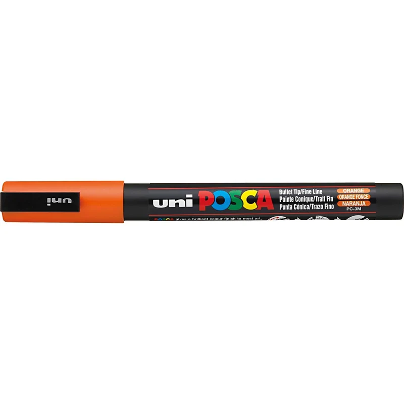 Posca Marker , Nr. PC-3M, Strichstärke 0,9-1,3 mm, fein, Orange, 1 Stk [HOB-274054]