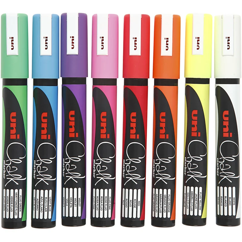 Kreide-Marker, Strichstärke 1,8-2,5 mm, 8 Stk/ 1 Pck [HOB-279908]