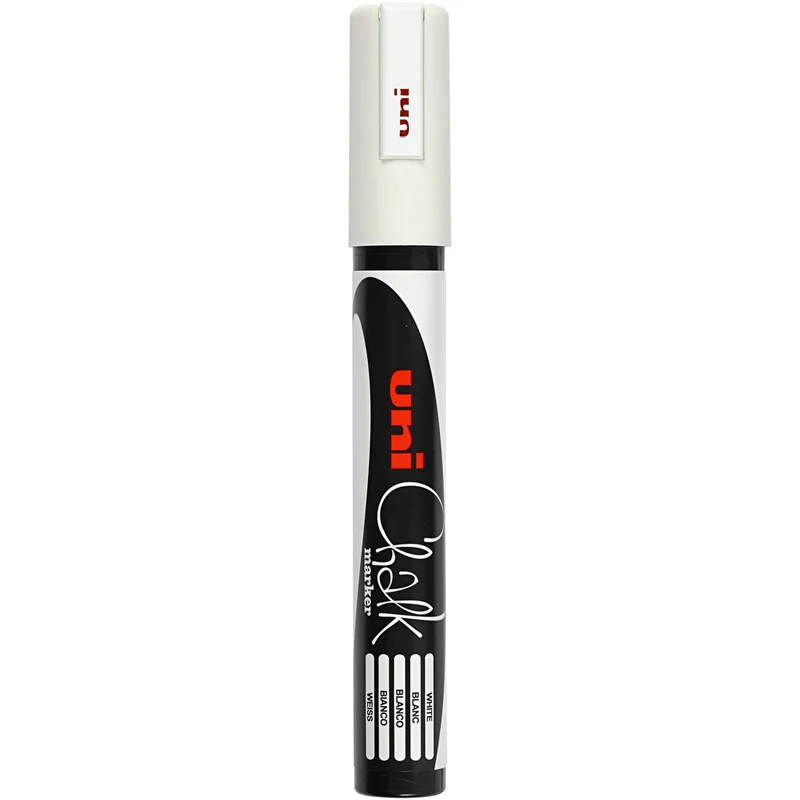 Kreide-Marker, Strichstärke 1,8-2,5 mm, Weiß, 1 Stk [HOB-279901]