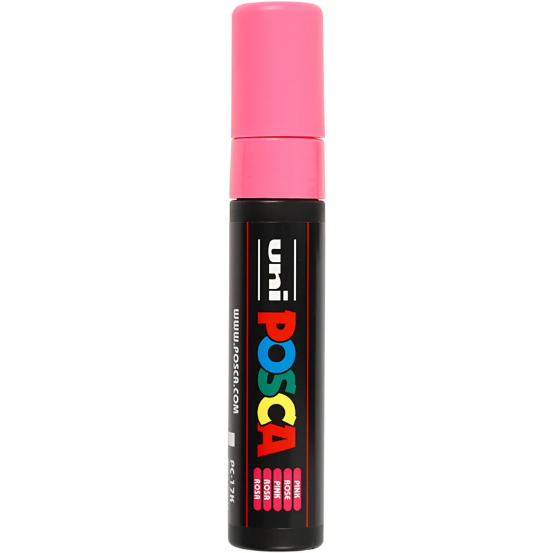 Posca Marker , Nr. PC-17K, Strichstärke 15 mm, extrabreit, Pink, 1 Stk [HOB-279056]