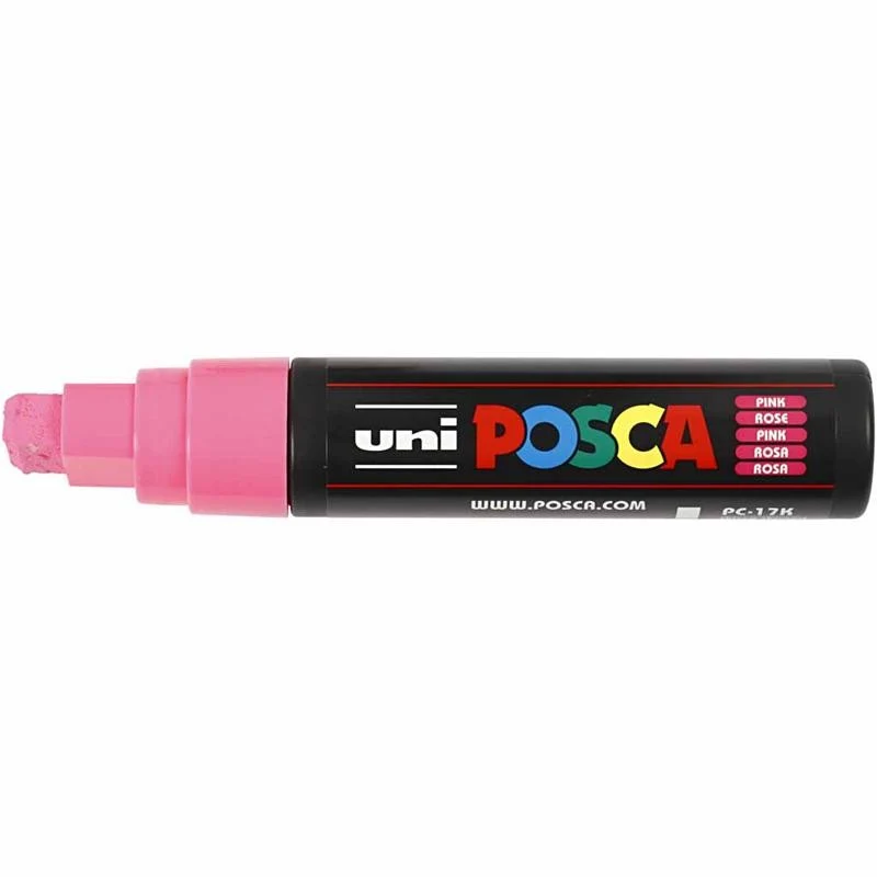 Posca Marker , Nr. PC-17K, Strichstärke 15 mm, extrabreit, Pink, 1 Stk [HOB-279056]