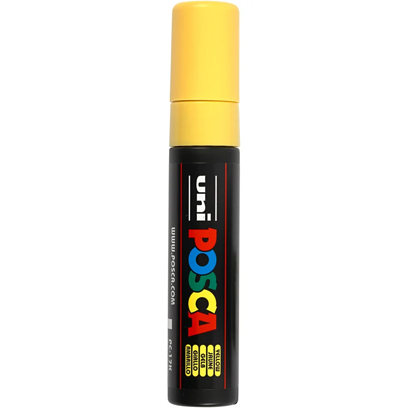 Posca Marker , Nr. PC-17K, Strichstärke 15 mm, extrabreit, Gelb, 1 Stk [HOB-279044]