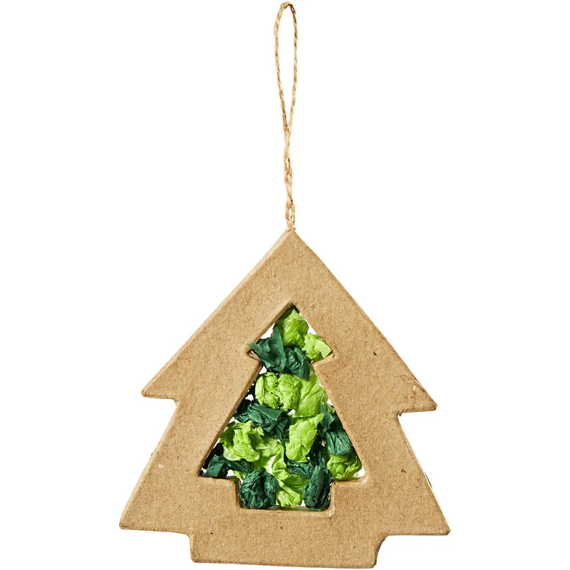 Weihnachtsanhänger, H 9+12 cm, 24 Stk/ 1 Pck [HOB-26802]