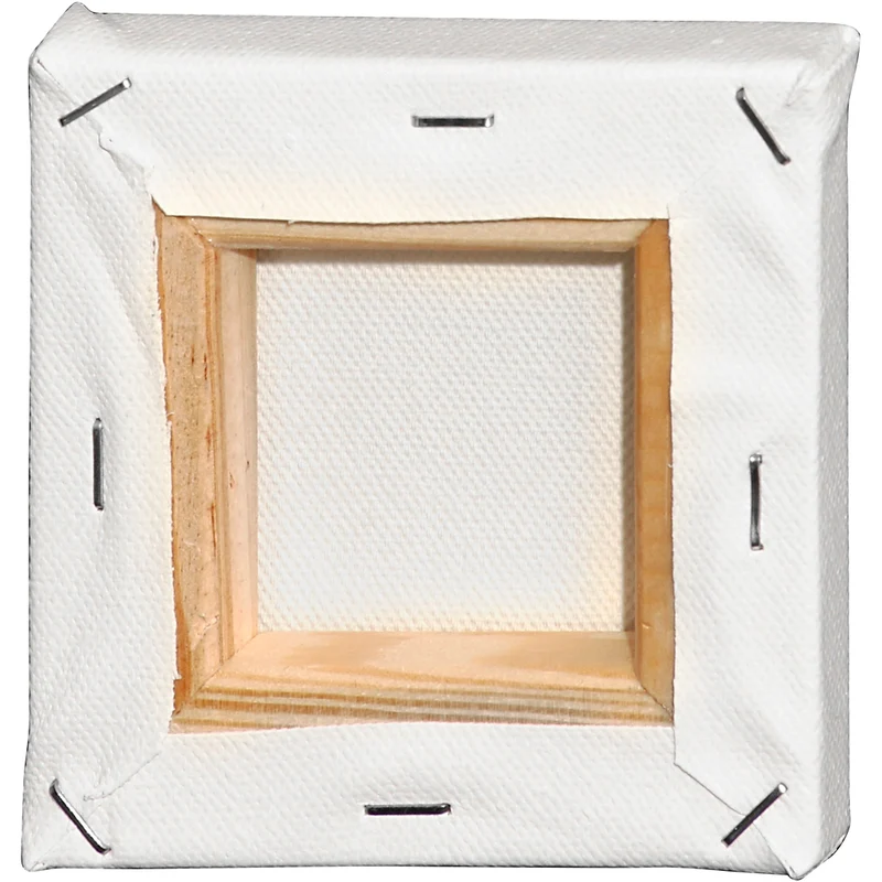 Leinwand, T 1.6 cm, Größe 10x10 cm, 360 g, Weiß, 1 Stk [HOB-257000]