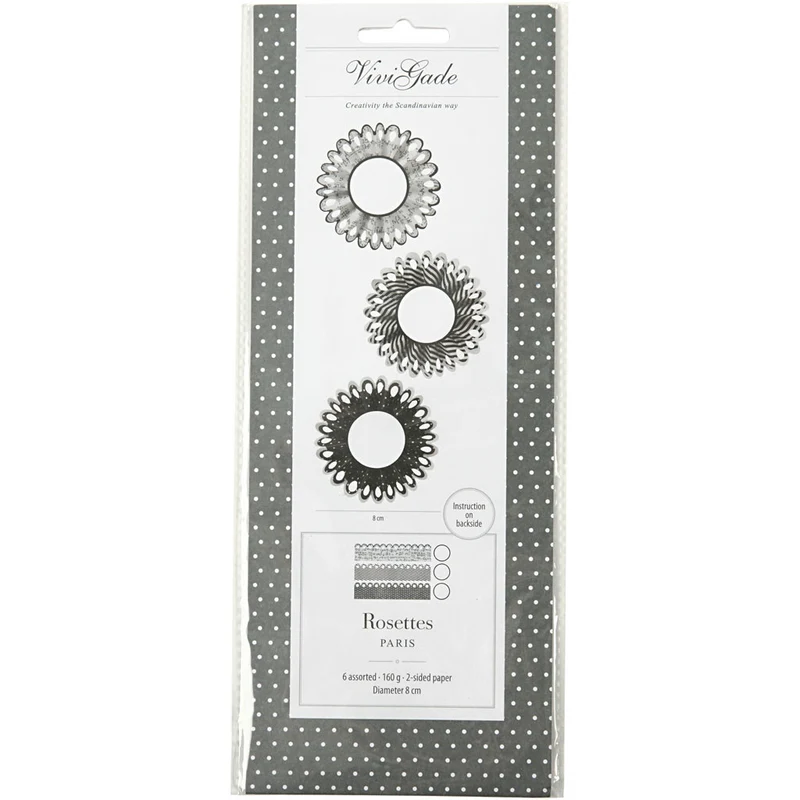 Rosetten, D 8 cm, 160 g, 6 Stk/ 1 Pck [HOB-25681]