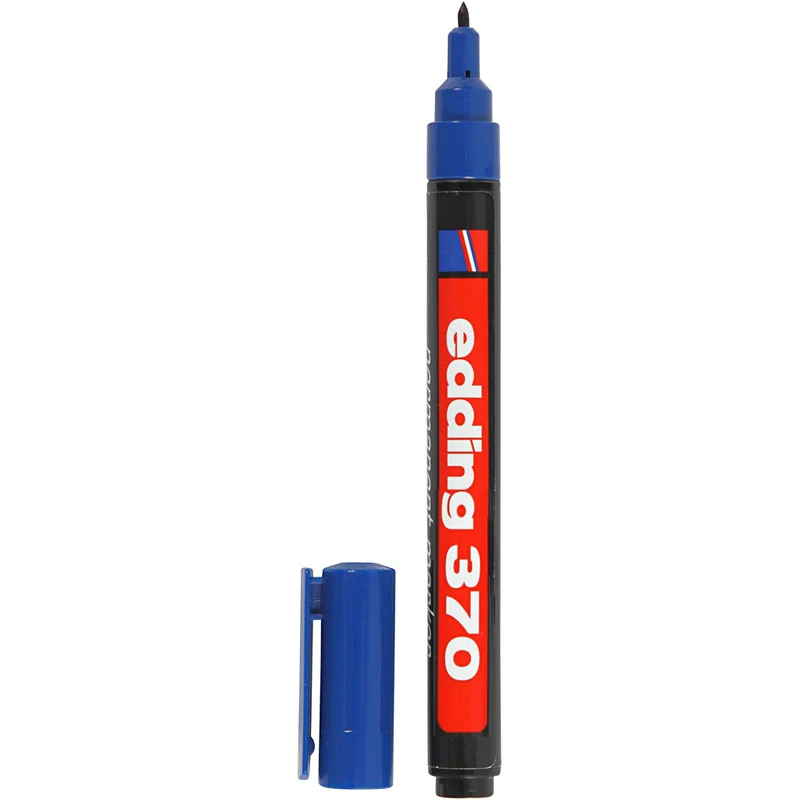 Edding 370 Marker, Strichstärke 1 mm, Blau, 1 Stk [HOB-25008]
