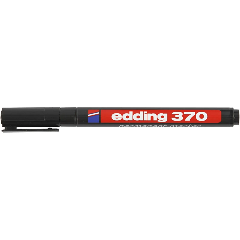 Edding 370 Marker, Strichstärke 1 mm, Schwarz, 1 Stk [HOB-25005]