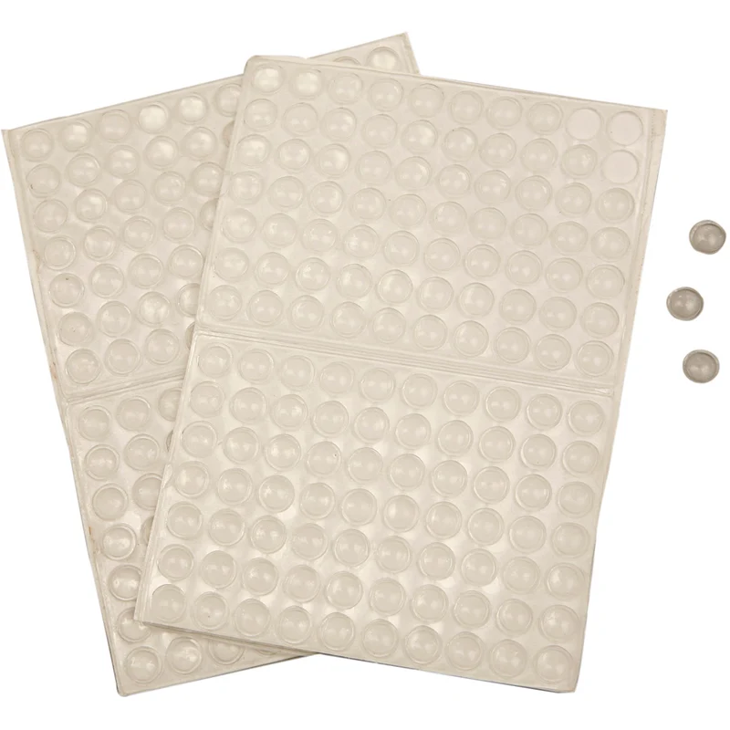 Silikonpunkte, H 1,5 mm, D 8 mm, 3x100 Stk/ 1 Pck [HOB-24802]