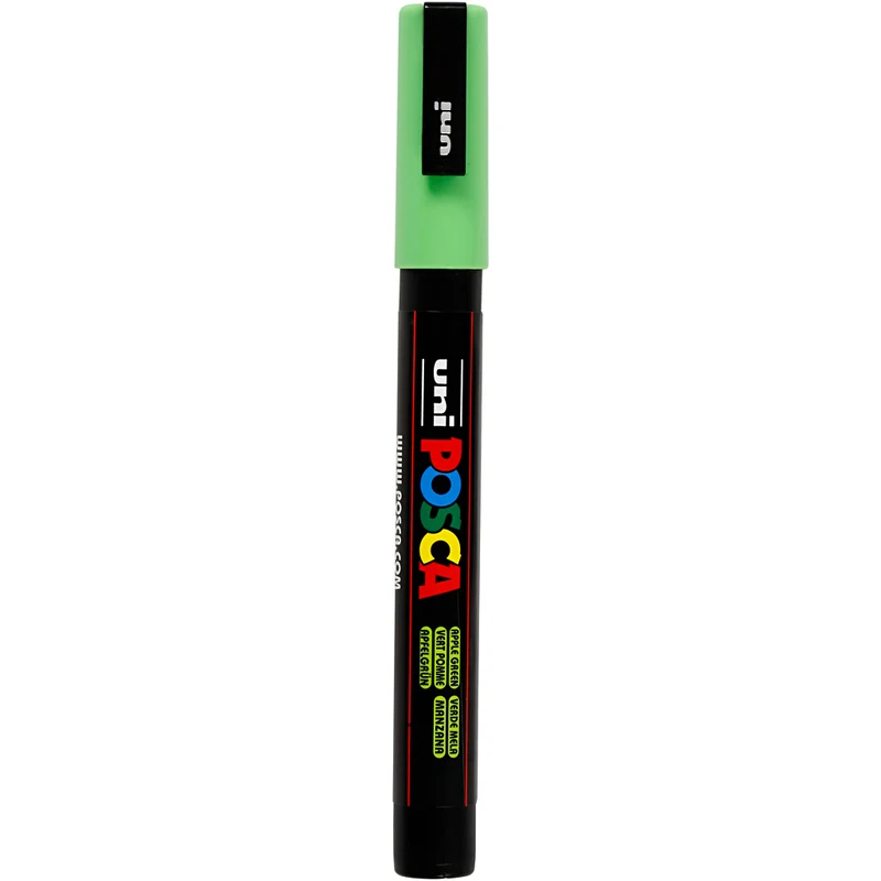Posca Marker , Nr. PC-3M, Strichstärke 0,9-1,3 mm, fein, Apple Green, 1 Stk [HOB-274043]