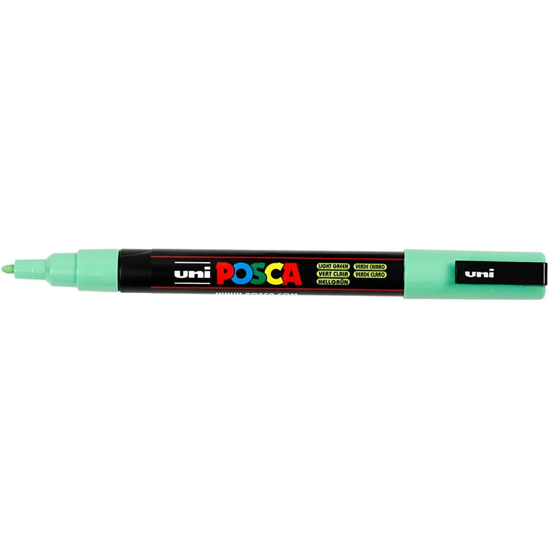 Posca Marker , Nr. PC-3M, Strichstärke 0,9-1,3 mm, fein, Hellgrün, 1 Stk [HOB-274033]