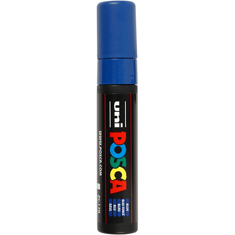 Posca Marker , Nr. PC-17K, Strichstärke 15 mm, extrabreit, Blau, 1 Stk [HOB-279041]
