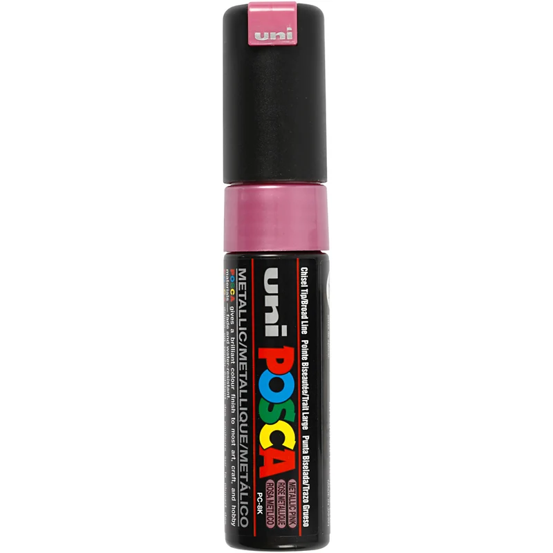 Posca Marker , Nr. PC-8K, Strichstärke 8 mm, breit, Rosa metallic, 1 Stk [HOB-278850]
