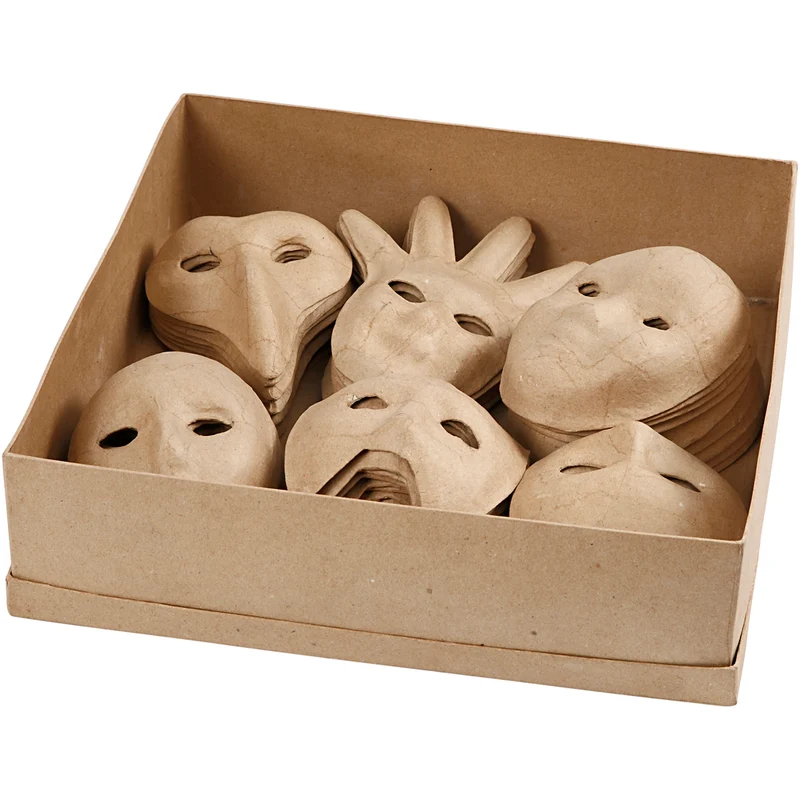 Masken, H 12-21 cm, 60 Stk/ 1 Pck [HOB-26713]