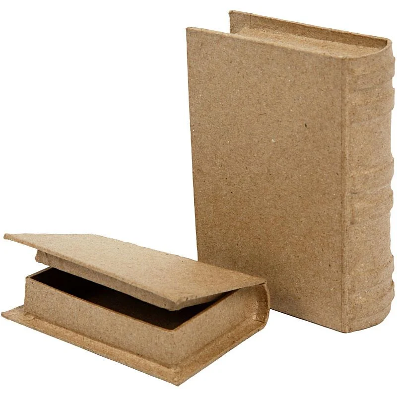 Schachtel in Buchform, Größe 8x11,5x2,5 cm, 2 Stk/ 1 Set [HOB-265661]