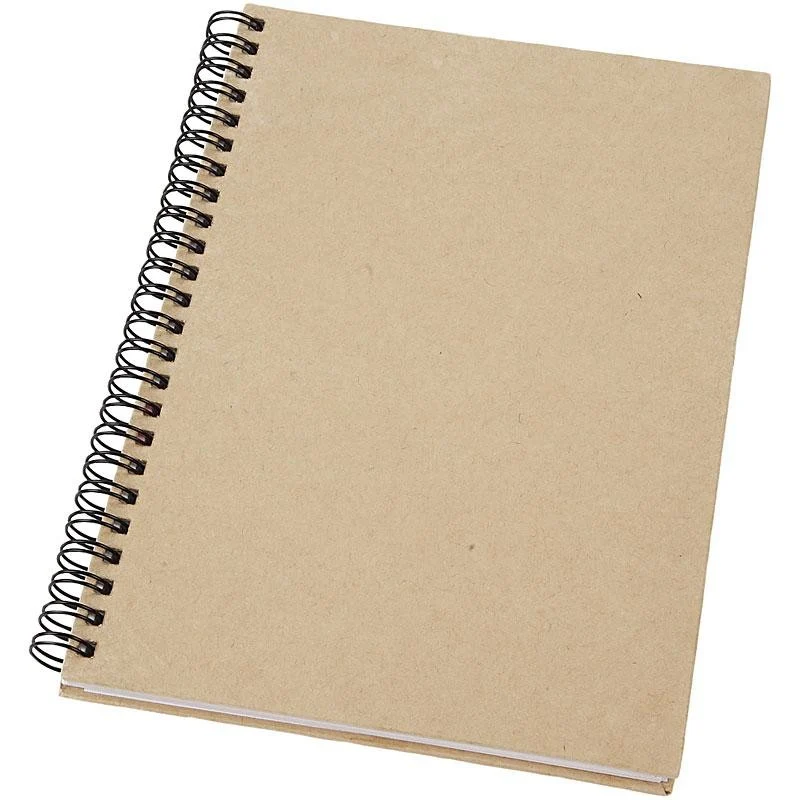 Notizbuch mit Spiralbindung, A5, Blatt 148x210 mm, 60 g, Braun, 1 Stk [HOB-265540]