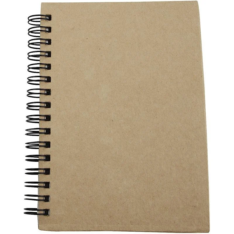 Notizbuch mit Spiralbindung, A6, Blatt 105x148 mm, 60 g, Braun, 1 Stk [HOB-265530]