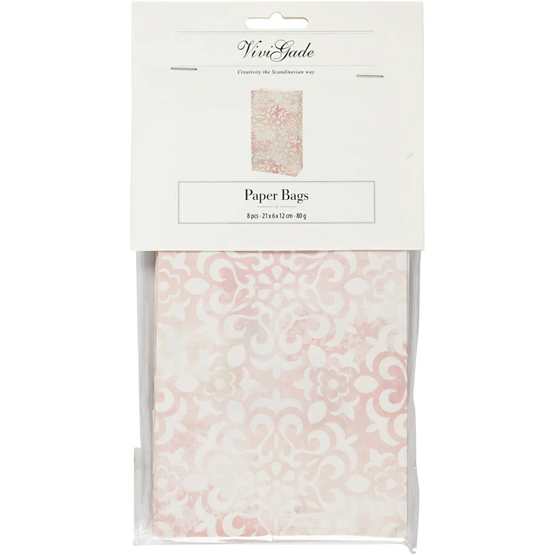 Papiertüten, Wasserfarben, H 21 cm, Größe 6x12 cm, 80 g, 8 Stk/ 1 Pck [HOB-231310]